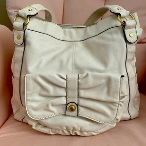 Elle White Tote